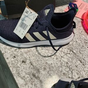 New With Box Adidas Dark Blue Sneakers